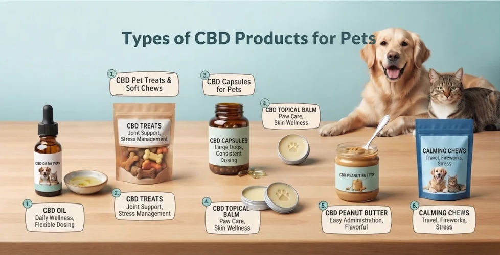 Types of CBD Products for Pets