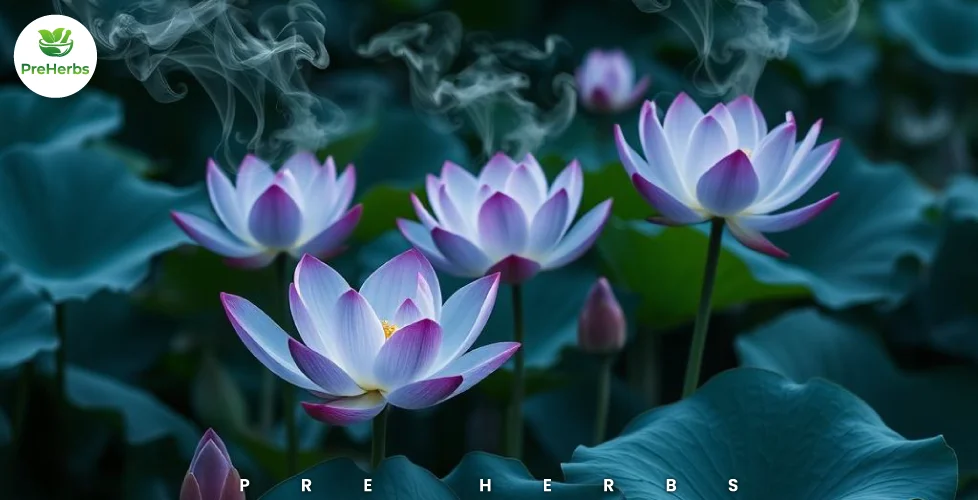 Smoking Blue Lotus Flowers