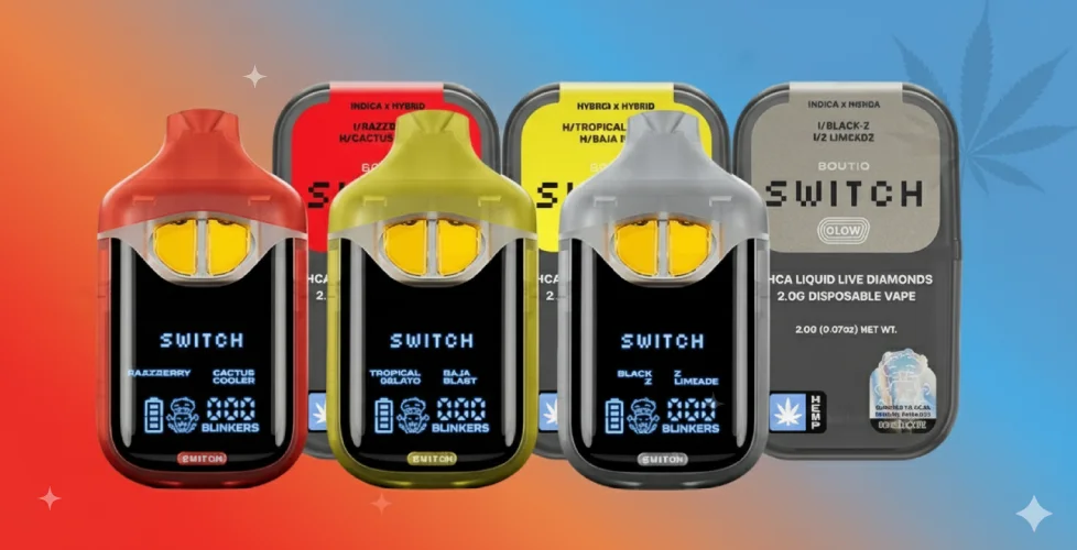 Boutiq Switch Glow THCa Liquid Diamonds Disposable Vape 2g