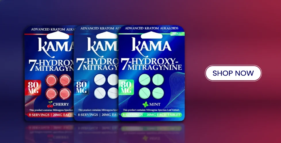 Kama 7-Hydroxy Mitragynine Chewable Tablets 80mg
