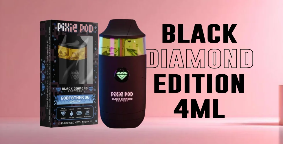 Pixie Dust Pixie Pod THCa + THCP Black Diamond Edition 4ml
