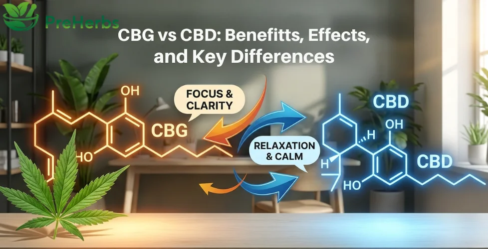 CBG vs CBD: Benefits, Effects, and Key Differences