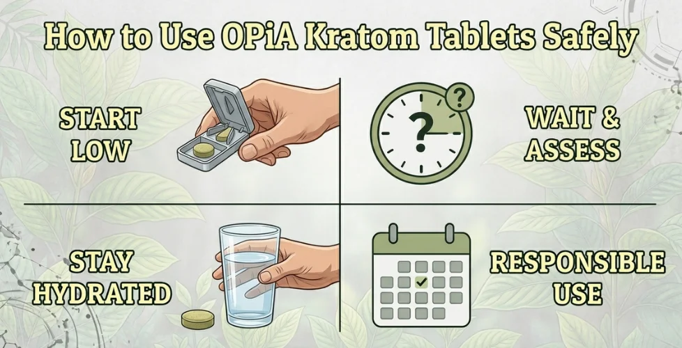How to Use OPiA Kratom Tablets Safely