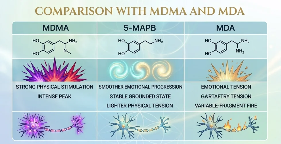 Comparison With MDMA and MDA