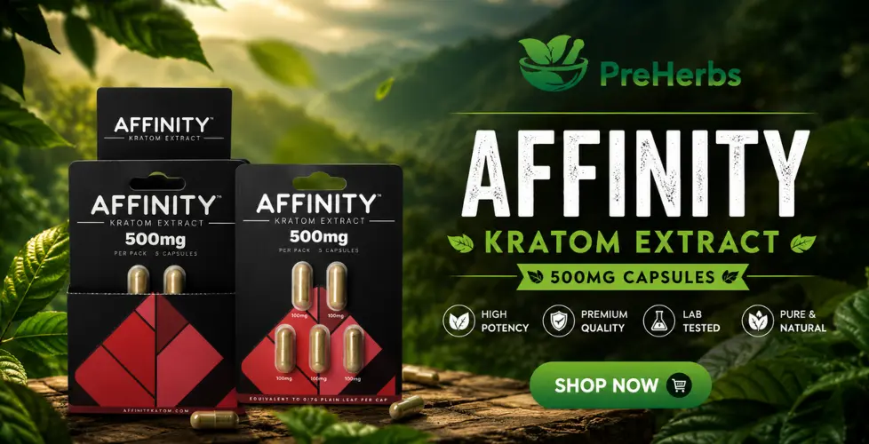 Affinity Kratom Extract Capsules 500mg