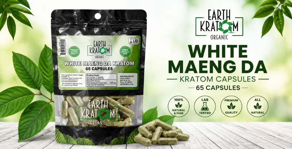 Earth Kratom White Maeng Da Capsules