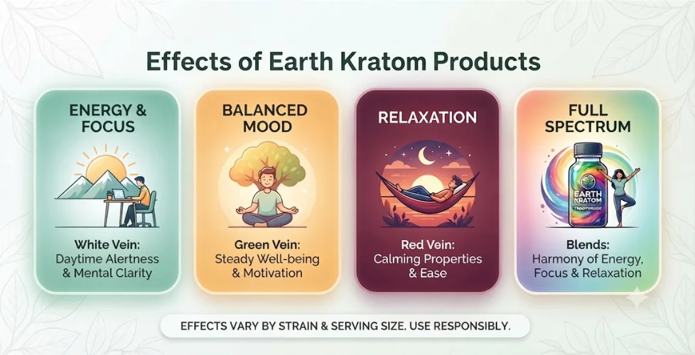 Effects of Earth Kratom Products