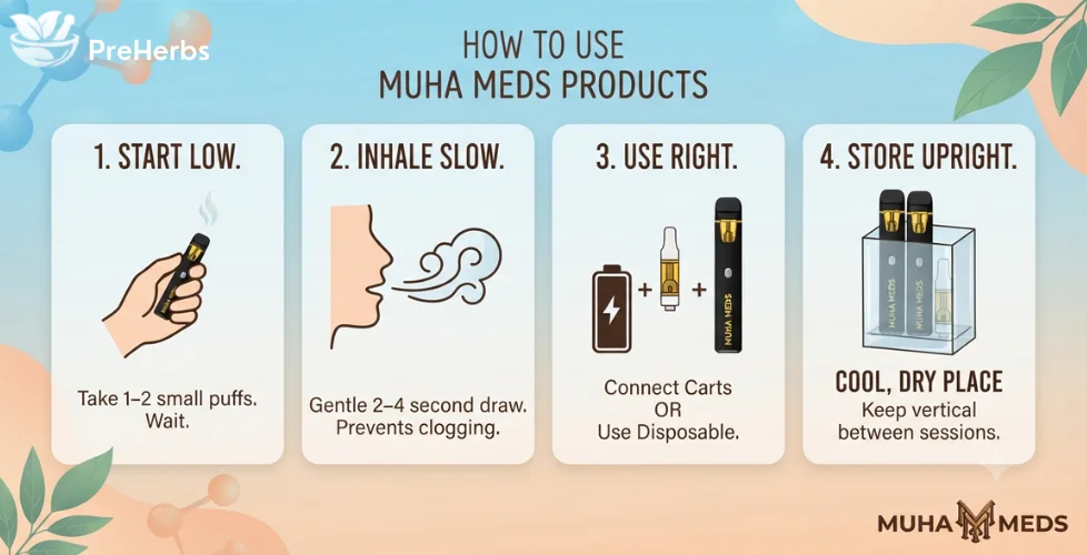 How to Use Muha Meds Products