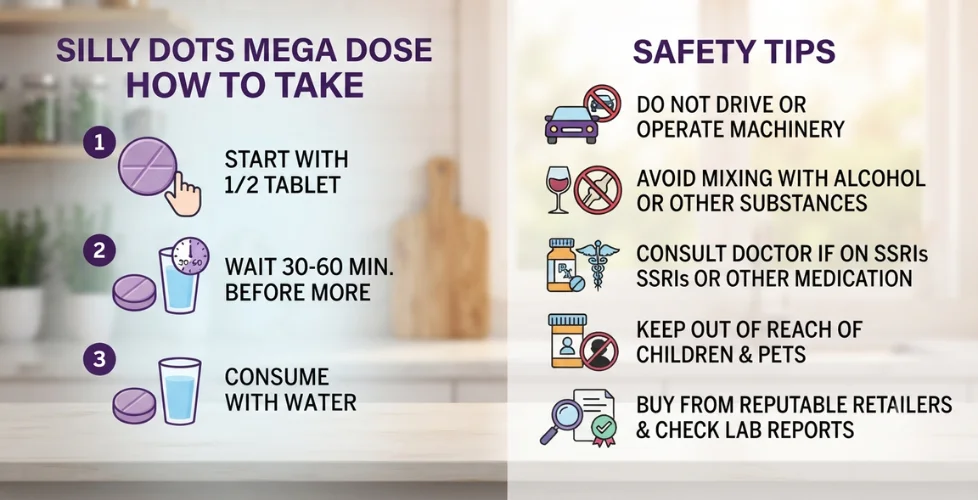Silly Dots Mega Dose How to Take