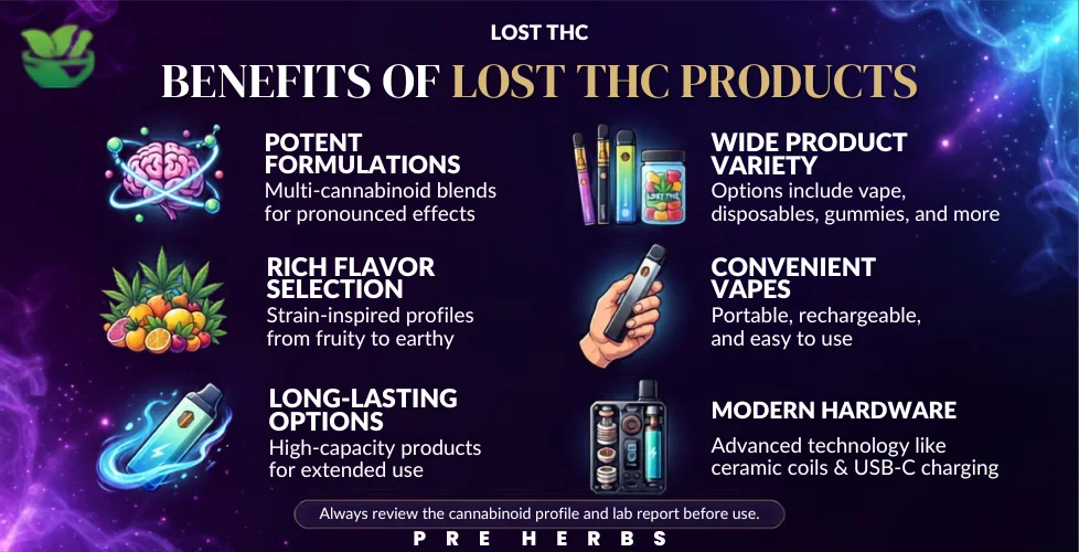Benefits of Lost THC Products