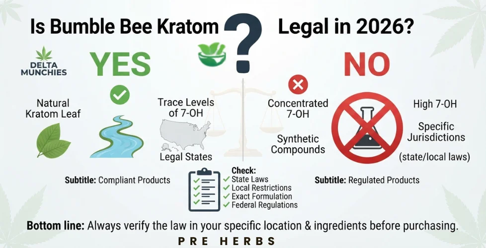 Is Bumble Bee Kratom Legal in 2026