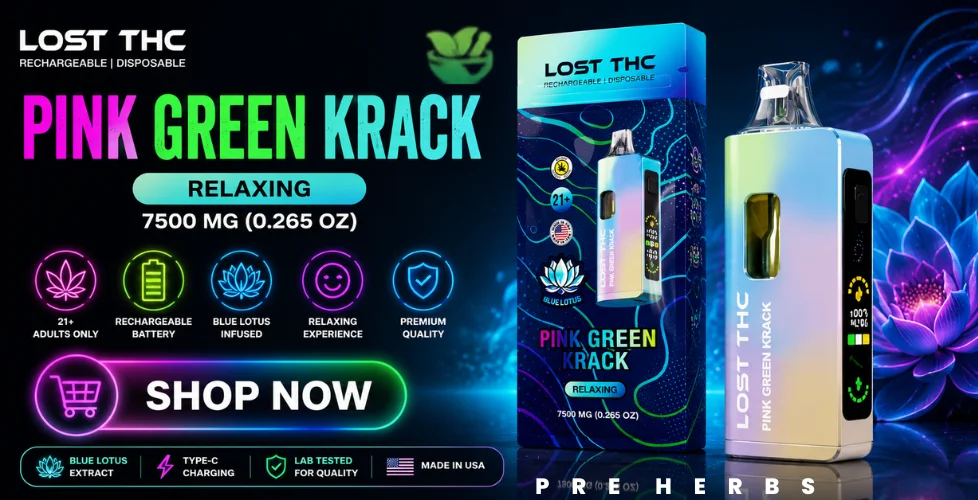 Lost THC Rainbow Edition Blue Lotus Disposable 7.5g