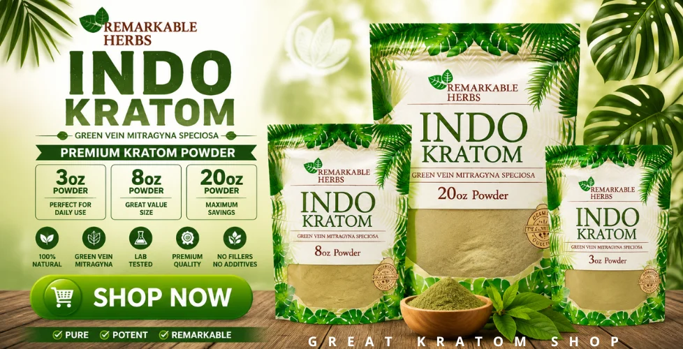Remarkable Herbs Indo Kratom Powder – Green Vein