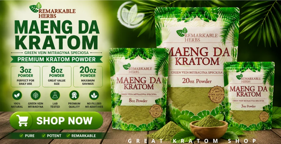 Remarkable Herbs Maeng Da Kratom Powder – Red Vein