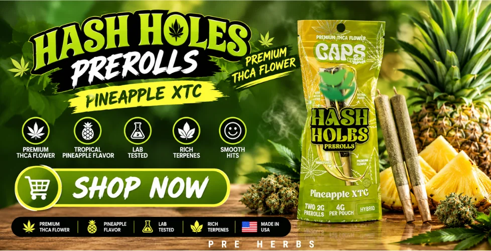 Caps By Good Morels Premium THCa Hash Holes Pre-Rolls 4g