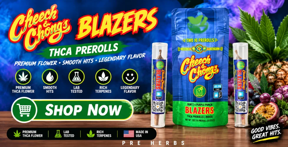 Cheech and Chong's Blazers Premium THCa Pre-Rolls 2ct