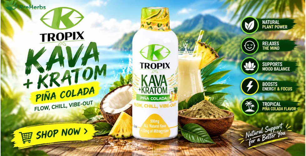 K-Tropix Kava + Kratom Extract Shot 2oz