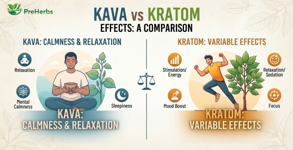 Kava vs Kratom Effects