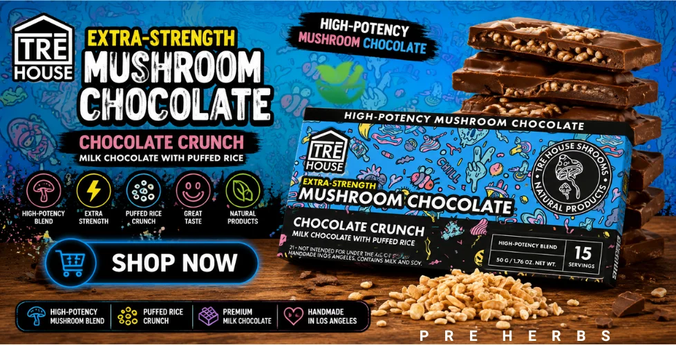 Trehouse Extra Strength Magic Mushroom Chocolate Bar